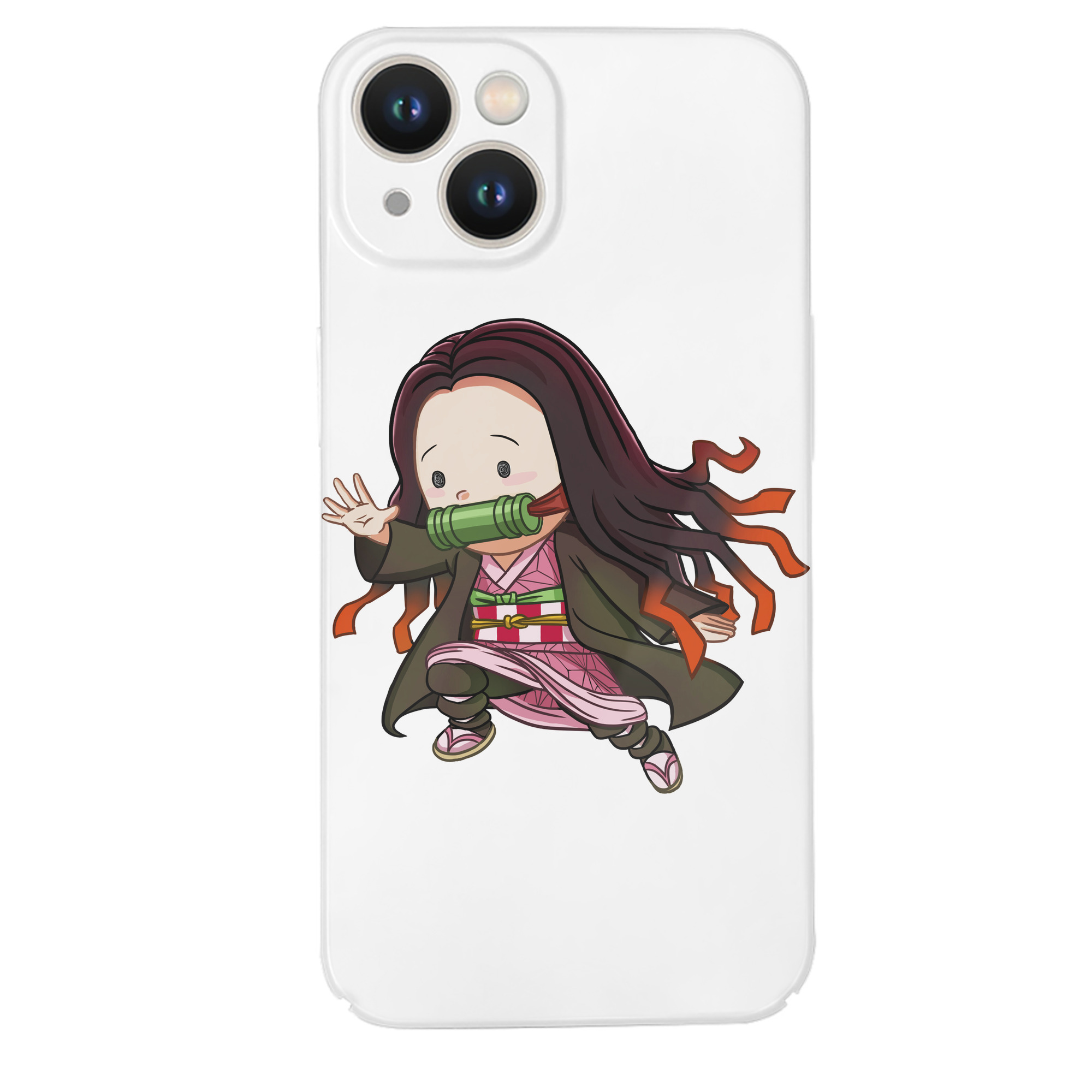 （画像用） 鬼滅の刃（きめつのやいば）竈門 禰󠄀豆子／かまど ねずこ Kamado Nezuko 【iPhone 14シリーズ対応】ハードケース